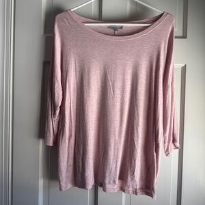 Pure Collection Soft Knit Top – Size 6 – Pink Linen Blend